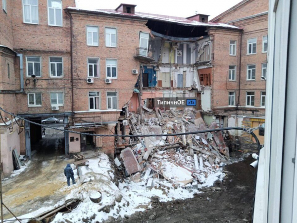 В Харькове обрушилось многоэтажное здание: подробности