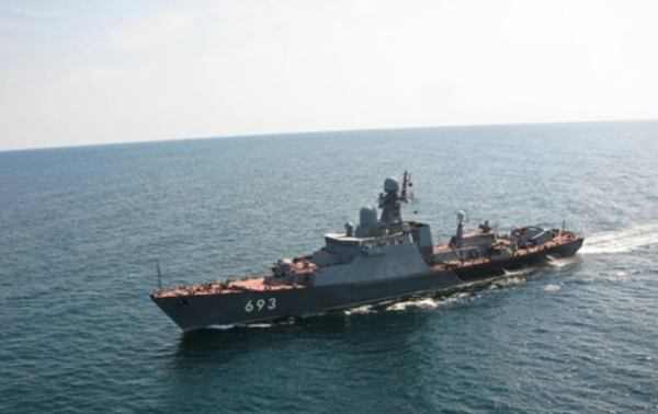 Росія проводить навчання ракетних кораблів на Каспії