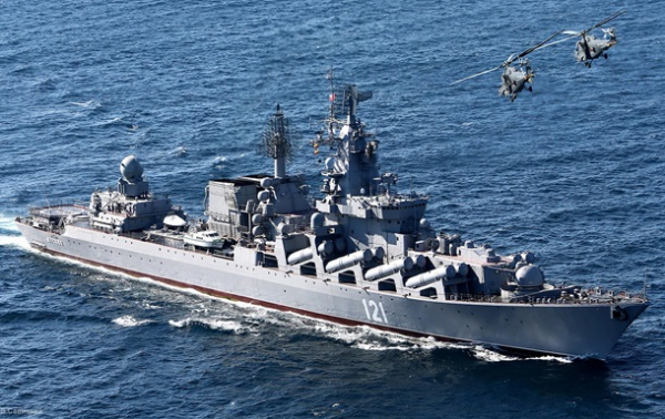 Російський крейсер провів стрільби у Чорному морі