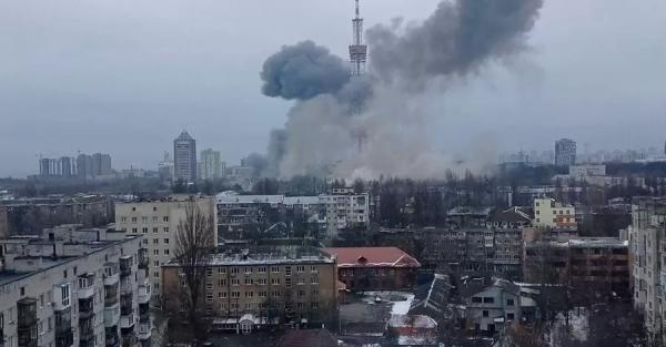 Російські окупанти завдали ракетного удару по київській телевежі та Бабиному Яру фото відео- Події