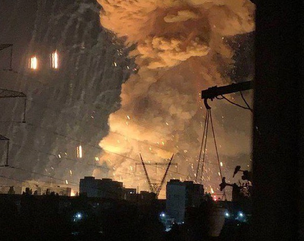 В Херсонской области горит российский склад боеприпасов - 11 июля 2022 :: Донеччина