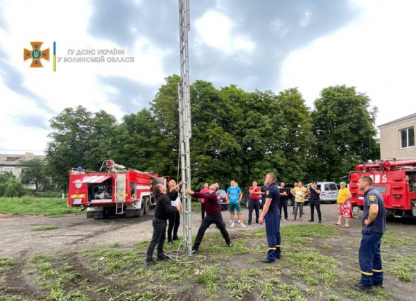 Нововолинські пожежники навчали добровольців діяти задля ліквідації надзвичайних ситуацій | Новини Нововолинська