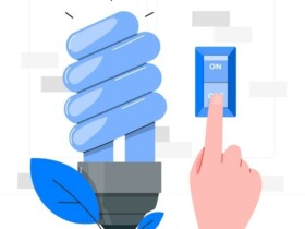 Energy saving concept illustration