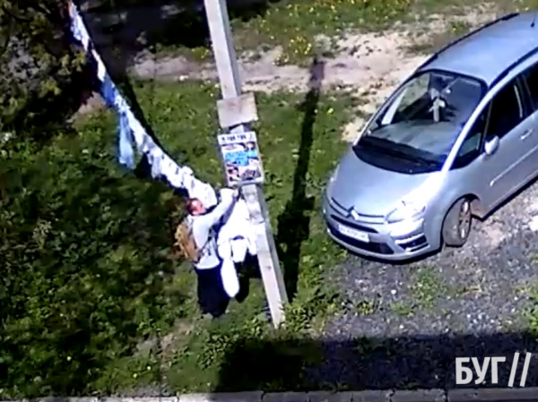 У Нововолинську чоловік поцупив речі, які сушилися на вулиці: відео | Новини Нововолинська