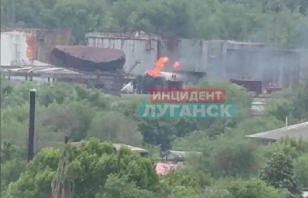 Пожежа на нафтобазі у Луганську: атака ATACMS - 08 травня 2024 :: Донеччина