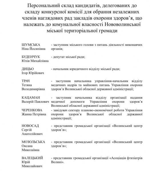 У лікарні, ПМСД та стоматології Нововолинська планують створити наглядові ради | Новини Нововолинська