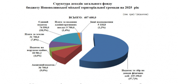 Бюджет Нововолинської громади на 2025 рік становитиме 450 мільйонів гривень: проєкт | Новини Нововолинська