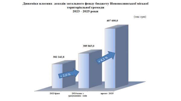 Бюджет Нововолинської громади на 2025 рік становитиме 450 мільйонів гривень: проєкт | Новини Нововолинська