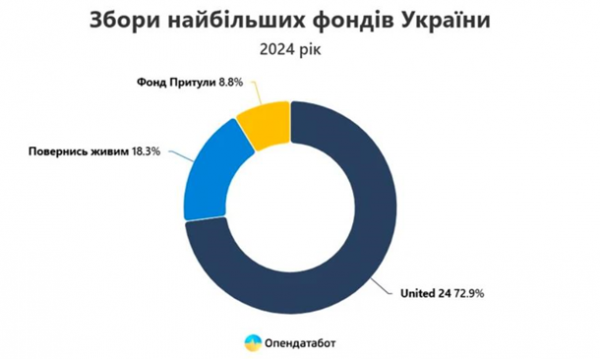 Відомо, скільки донатів зібрали найбільші фонди України торік