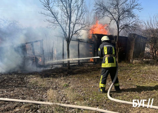 Поблизу Нововолинська від сухої трави загорілася господарська споруда | Новини Нововолинська