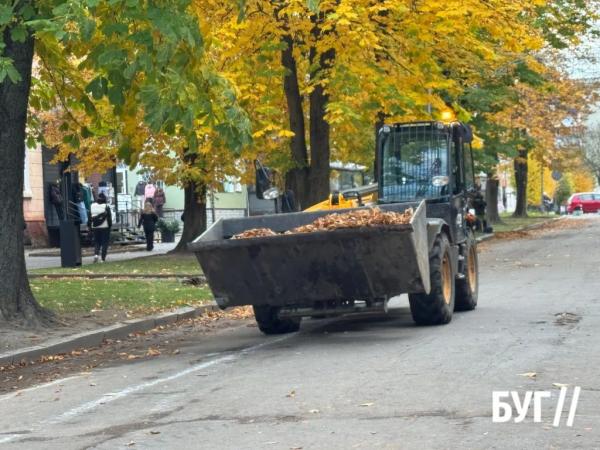Фото дня: працівники ВУКГ прибирають осіннє листя на бульварі Шевченка | Новини Нововолинська Фото дня: працівники ВУКГ прибирають осіннє листя на бульварі Шевченка | Новини Нововолинська