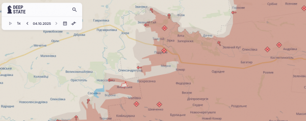 Аналітики DeepState підтвердили зачистку Соснівки, Новоселівки, Січневого та Хорошого у Дніпропетровській області - 04 жовтня 2025 :: Донеччина