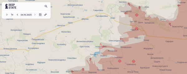 Аналітики DeepState підтвердили зачистку Соснівки, Новоселівки, Січневого та Хорошого у Дніпропетровській області - 04 жовтня 2025 :: Донеччина
