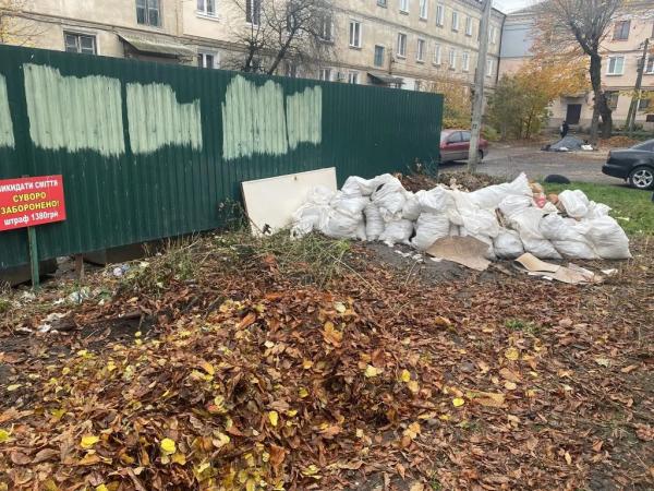 Фото дня: стихійне звалище будівельного сміття біля контейнерів на вулиці Винниченка | Новини Нововолинська