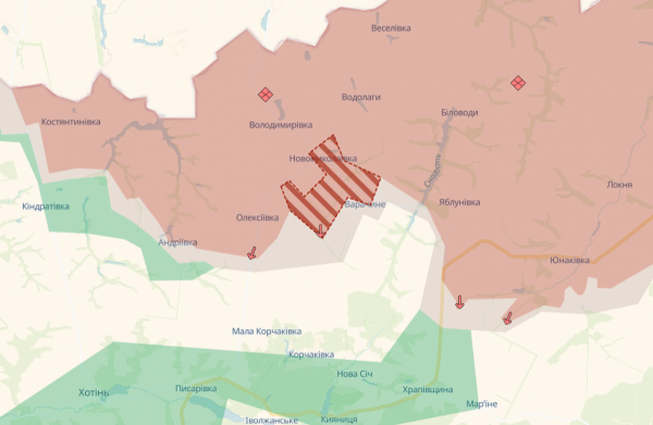 DeepState: Росіяни захопили село на Сумщині та просунулися на Донеччині - 31 грудня 2025 :: Донеччина
