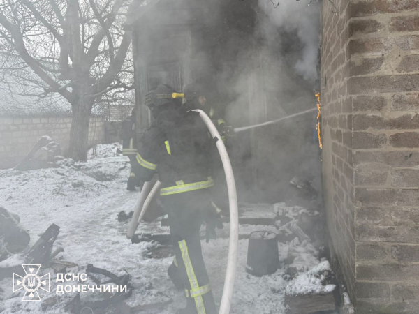 У Краматорську загорівся приватний будинок - 05 січня 2026 :: Донеччина