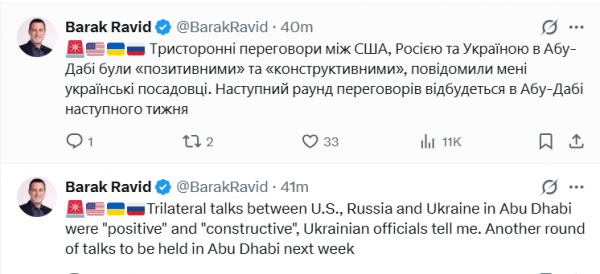 Територіальне питання залишається ключовим: за сьогоднішніми переговорами в Абу-Дабі конкретних підсумків поки що немає - 24 січня 2026 :: Донеччина Територіальне питання залишається ключовим: за сьогоднішніми переговорами в Абу-Дабі конкретних підсумків поки що немає - 24 січня 2026 :: Донеччина
