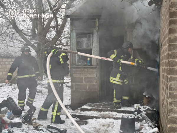 У Краматорську загорівся приватний будинок - 05 січня 2026 :: Донеччина
