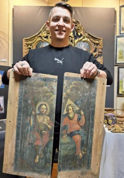 У Нововолинську досліджують розколоту навпіл двобічну ікону&nbsp; | Новини Нововолинська