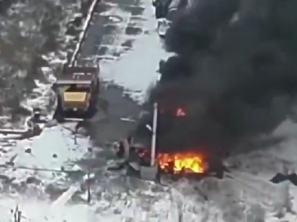 Дрон ЗСУ підірвав окупанта в сараї з бензиновими бочками - 22 січня 2026 :: Донеччина