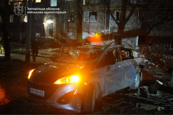 Внаслідок нічної атаки дронами по Запоріжжю поранено п'ятьох людей, серед них дитина - 24 лютого 2026 :: Донеччина