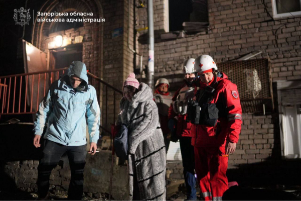 Внаслідок нічної атаки дронами по Запоріжжю поранено п'ятьох людей, серед них дитина - 24 лютого 2026 :: Донеччина