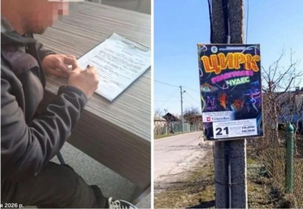 Цирк на стовпі: у Нововолинську знову виявили порушника, який розклеював рекламу у невстановлених місцях | Новини Нововолинська