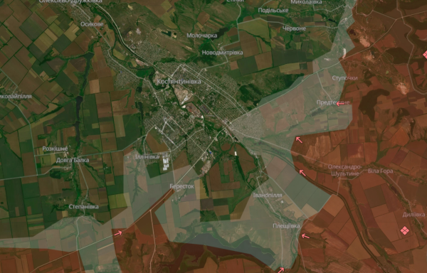 DeepState: Окупанти намагаються дуже активно просуватися у напрямку Костянтинівки - 02 березня 2026 :: Донеччина DeepState: Окупанти намагаються дуже активно просуватися у напрямку Костянтинівки - 02 березня 2026 :: Донеччина