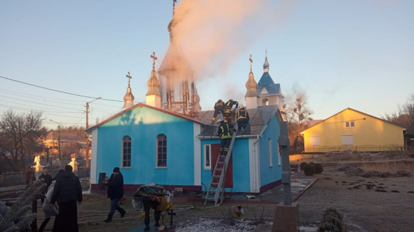 Во Львовской области частично сгорела церковь 1858 года - Проишествия