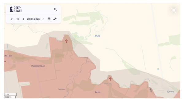 Російські військові просунулися біля п'яти населених пунктів у Донецькій та Дніпропетровській областях - 21 серпня 2025 :: Донеччина