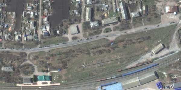 Под Харьковом заметили колонну РФ длиной 12,8 км: спутниковые фото